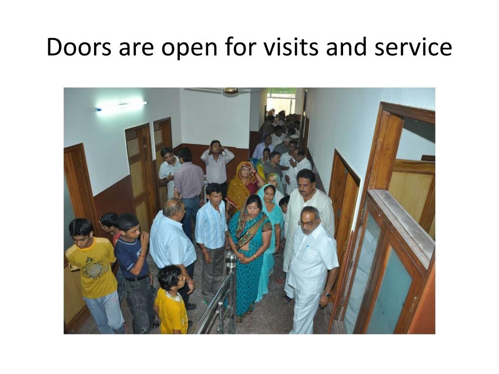 Hallway Crowd - Doors are open for visits and service