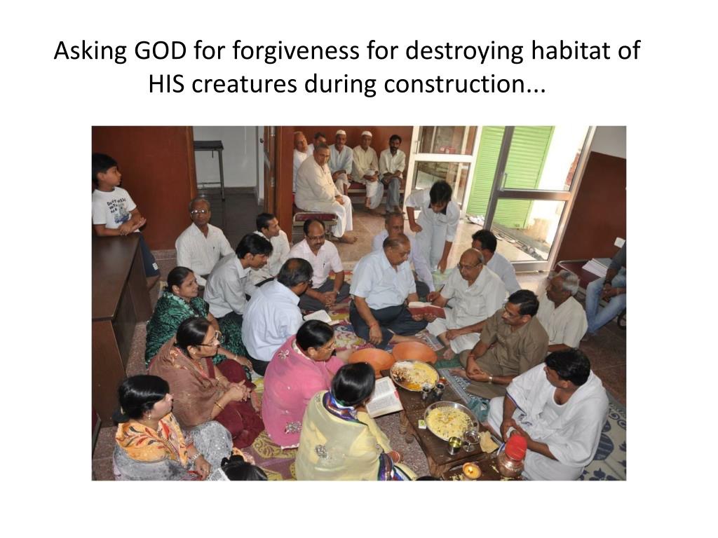 Havan Ceremony - Asking God for forgiveness for destroying habitat