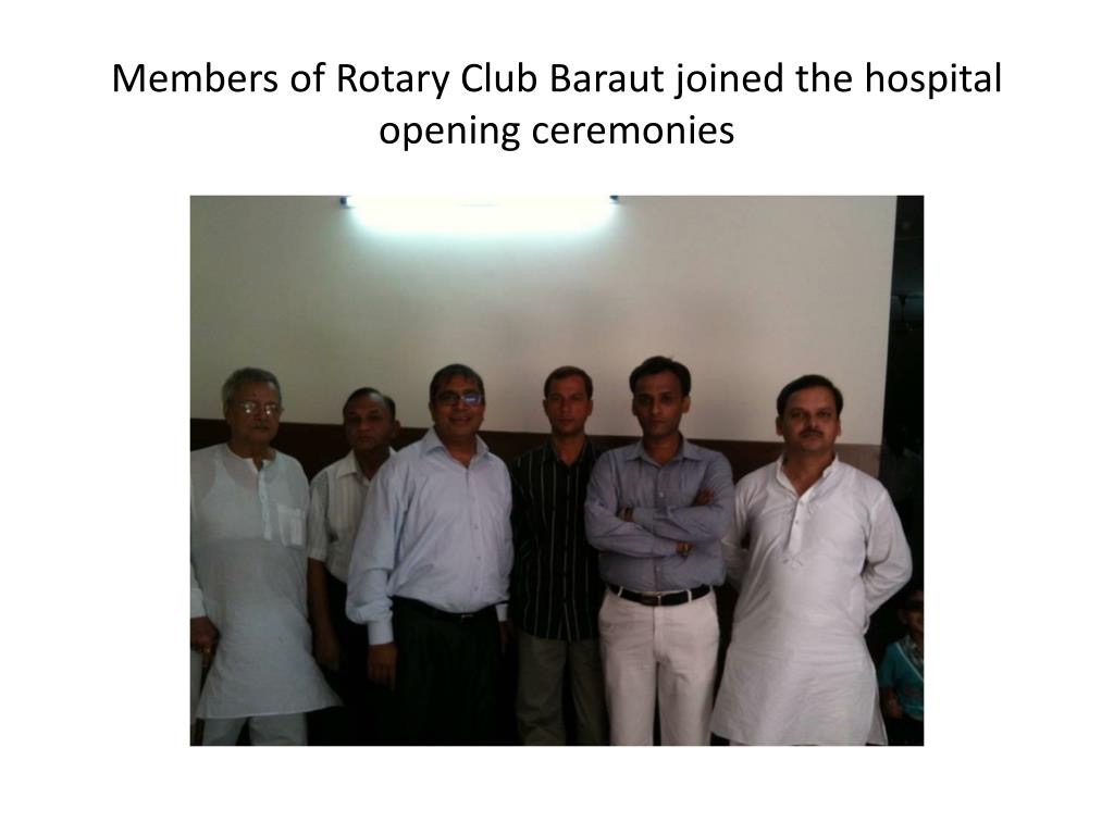 Rotary Club Baraut - Members of Rotary Club Baraut joined the ceremonies